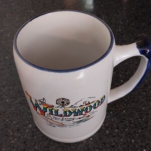 Vintage Large Ceramic Wildwood Mug  (5 Inches Tall)